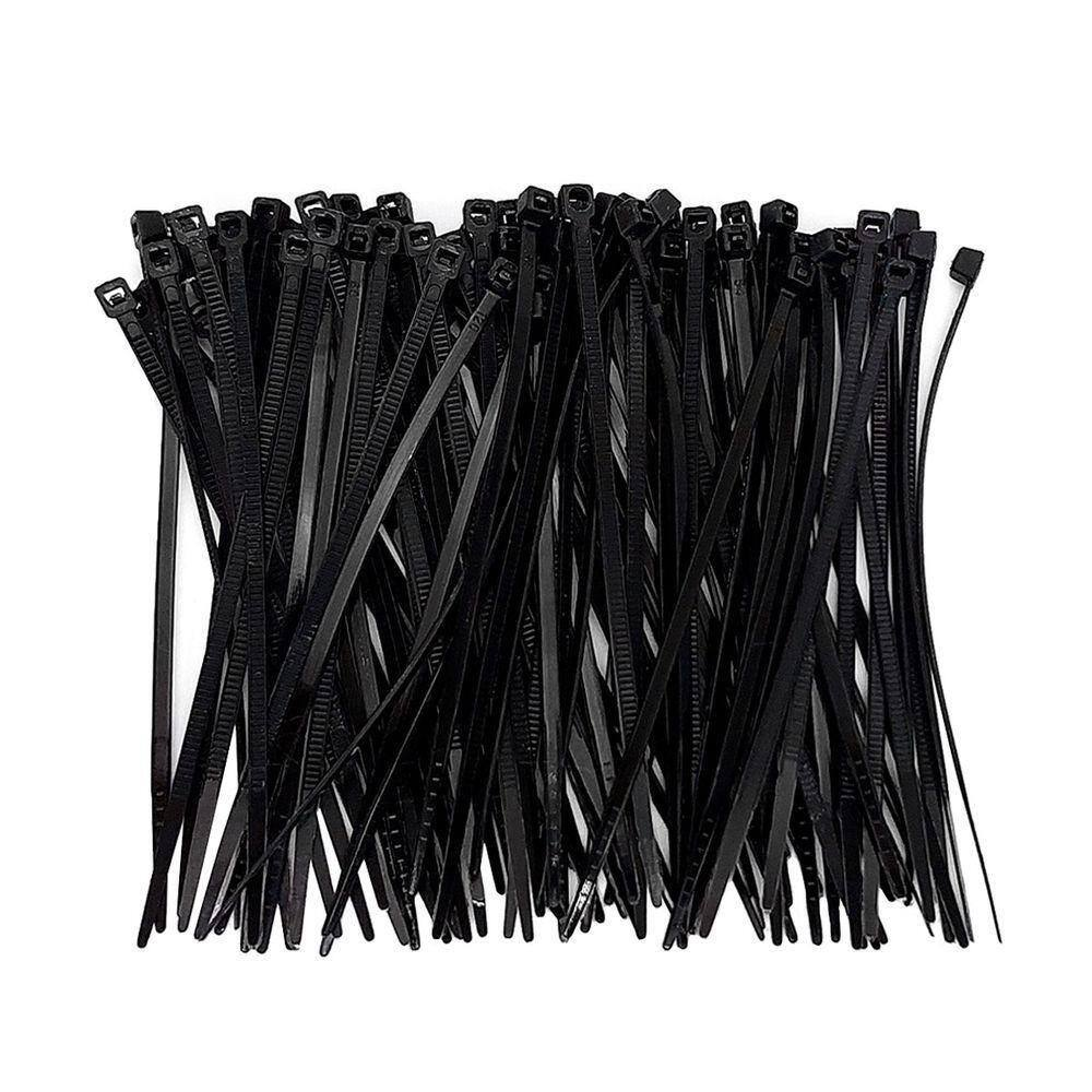 ABRACADEIRA NYLON 4.8X200MM PRETA ABCD0006 STORM TECH PACOTE C/100 PCS