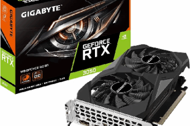 PLACA DE VIDEO GIGABYTE RTX 3050 6GB GDDR6 96 BITS - Imagem 1