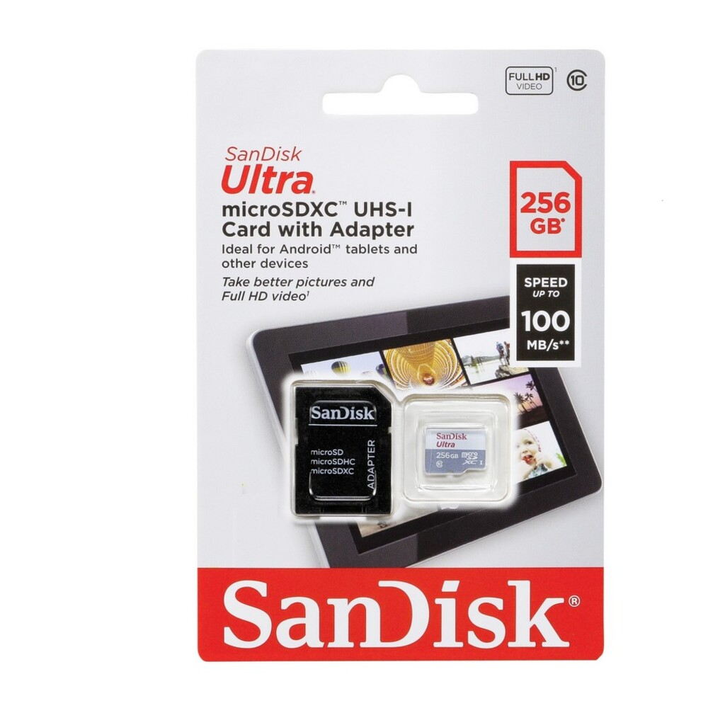 CARTAO MEMORIA 256GB SANDISK ULTRA SDSQUNR-256G-GN6TA #
