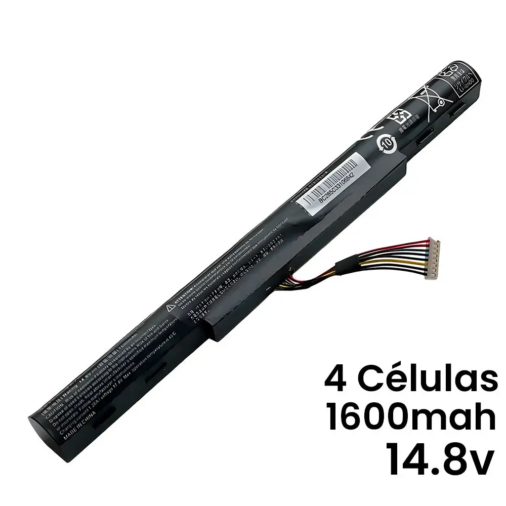 BATERIA BRINGIT COMPATÍVEL COM ACER AL15A32  4 CELLS BLACK 1600MAH 148V