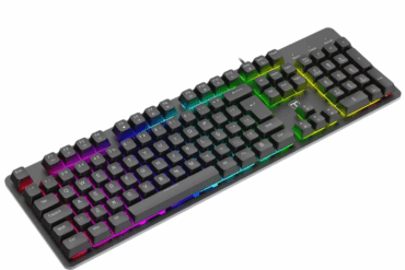 TECLADO MEMBRANA GAMER ECHO PRETO RGB T-TGK109 ABNT2 - Imagem 1