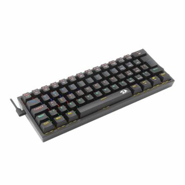 TECLADO MECANICO GAMER FIZZ RAINBOW PRETO SWITCH MARROM K617-R-B