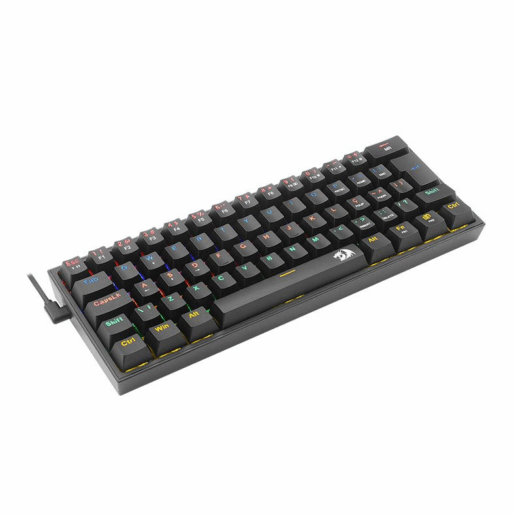 TECLADO MECANICO GAMER FIZZ RAINBOW PRETO SWITCH MARROM K617-R-B