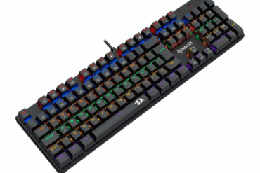 TECLADO MECANICO VALHEIM RAINBOW PRETO SWITCH MARROM K608-R - Imagem 1