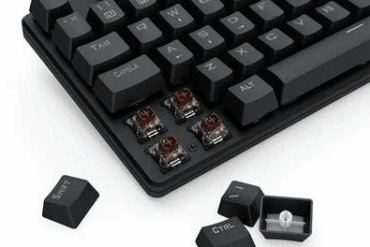 TECLADO MECANICO VALHEIM RAINBOW PRETO SWITCH MARROM K608-R - Imagem 2