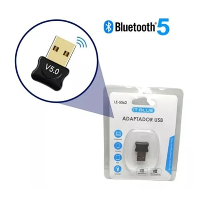 ADAPTADOR USB BLUETOOTH CRS 5.0 LE-05 LE-5562 IT-BLUE