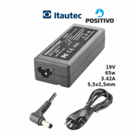 FONTE NOT POSITIVO ITAUTEC 19V 65W 3.42A 5.5x2.5 PO-20 IT-16 KP-523 D-TA65A