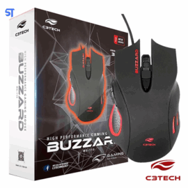 MOUSE GAMER USB BUZZARD MG-110BK PRETO C3TECH