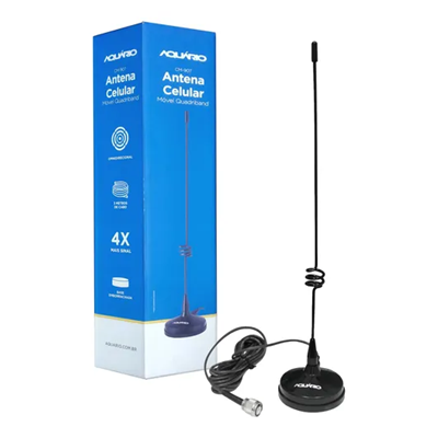 ANTENA CELULAR OMNI. MOVEL QUAD. VEICULAR CM-907 AQUARIO