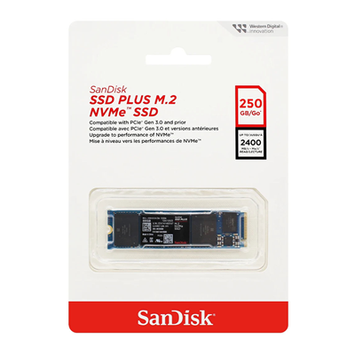 SSD M.2 250GB SANDISK PLUS NVME PCIE SDSSDA3N-250G-G26 #