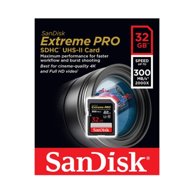 CARTAO MEMORIA 32GB SANDISK EXTREME PRO SDSDXPK-032G-GN4IN #