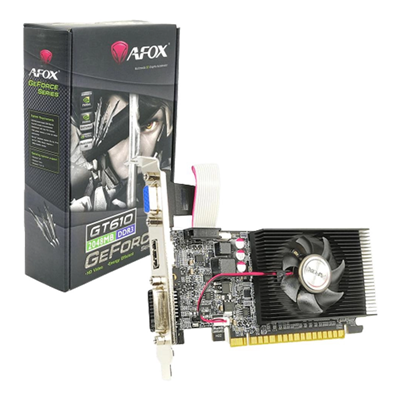 PLACA VIDEO GT610 MEM 2GB DDR3 AF610 GEFORCE AFOX AF610-2048D3L5 #