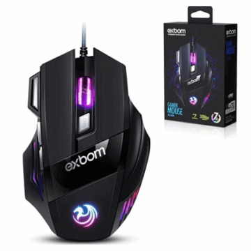 MOUSE GAMER 7D 3200 DPI 4 USB MS-G260 EXBOM