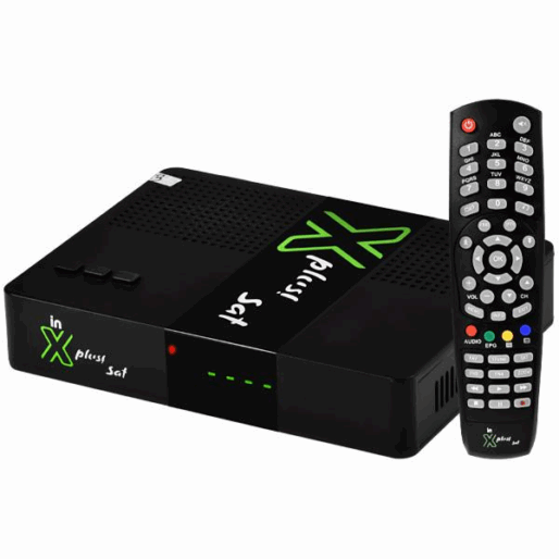 RECEPTOR INTERBRAS XPLUS SAT IKS/SKS/IPTV/VOD/H.265/BLACK #