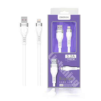 CABO USB IPHONE 2M 5.2A OR-CO01/L2 OBERON