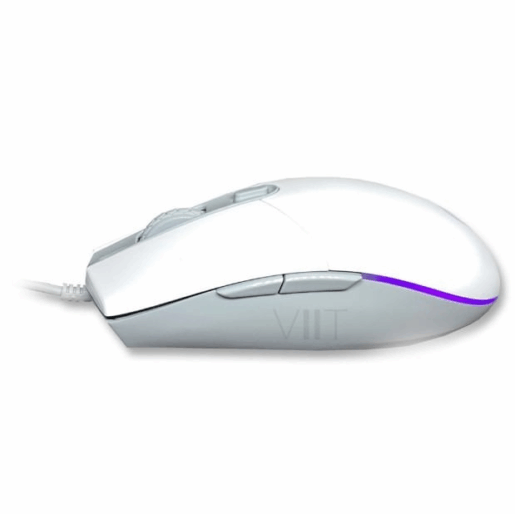 MOUSE GAMER USB M260 6400DPI RGB BRANCO HP