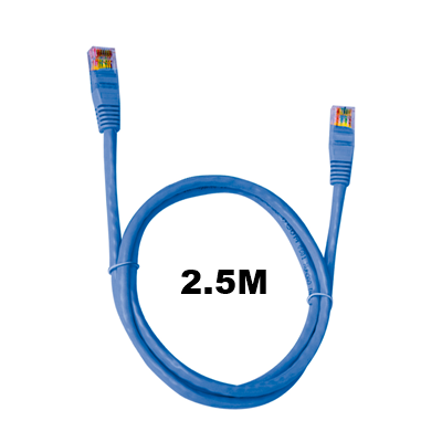 CABO REDE CAT.6 2.5M RJ45 AZUL PC-ETH6U25BL PATCH CORD PLUSCABLE