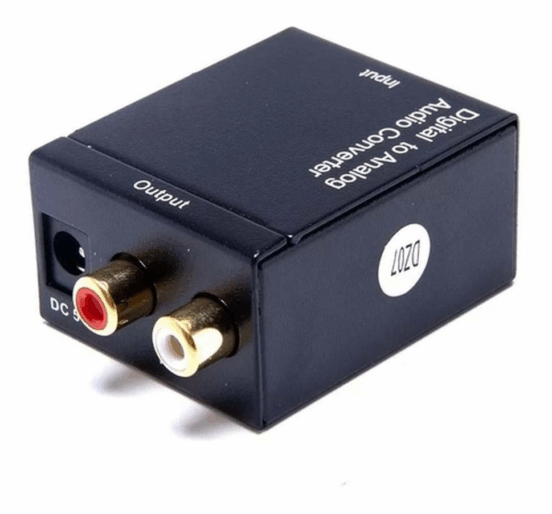 CONVERSOR OPTICO COAXIAL DIGITAL P/SOM ANALOG S/CAIXA
