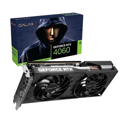 PLACA VIDEO NV RTX4060 8GB GDDR6 128BITS 1-CLICK OC 2X GALAX 46NSL8MD8LOC