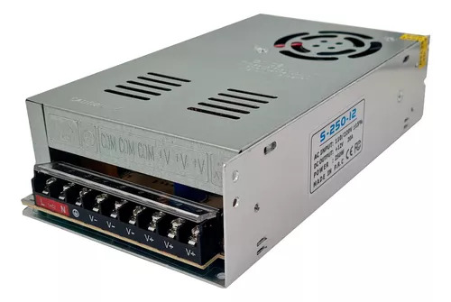 FONTE CHAVEADA S-250-12 12V 20A 250W COLMEIA PARA CAMERA CFTV F3