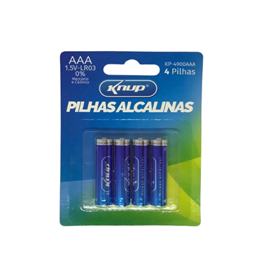 (CART C/4) PILHA AAA ALCALINA 1.5V-LR03 KP-4900AAA KNUP