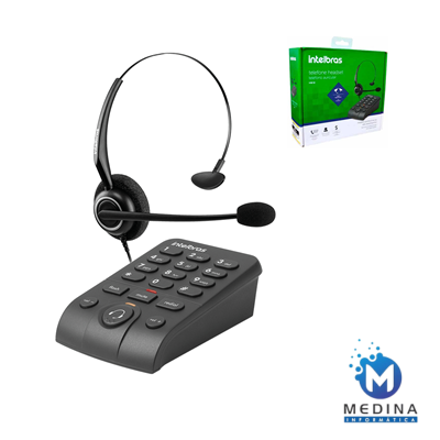 TELEFONE HEADSET PRETO HSB50 INTELBRAS