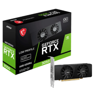 PLACA VIDEO GEFORCE RTX3050 6GB GDDR6 LOW PROFILE OC 96 BITS