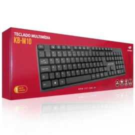 TECLADO MULTIMIDIA USB KB-M10BK PRETO C3TECH